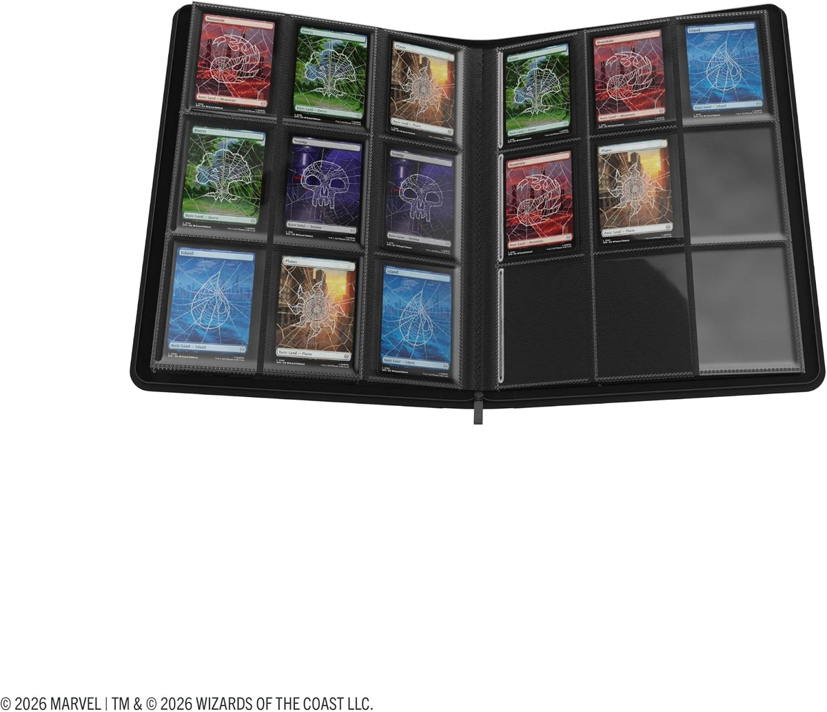 Gamegenic Magic: The Gathering Marvel Super Heroes Zip-Up Album 18-Pocket - Captain America & Black Panther Card Binder, Holds 360 Double-Sleeved Trading Cards