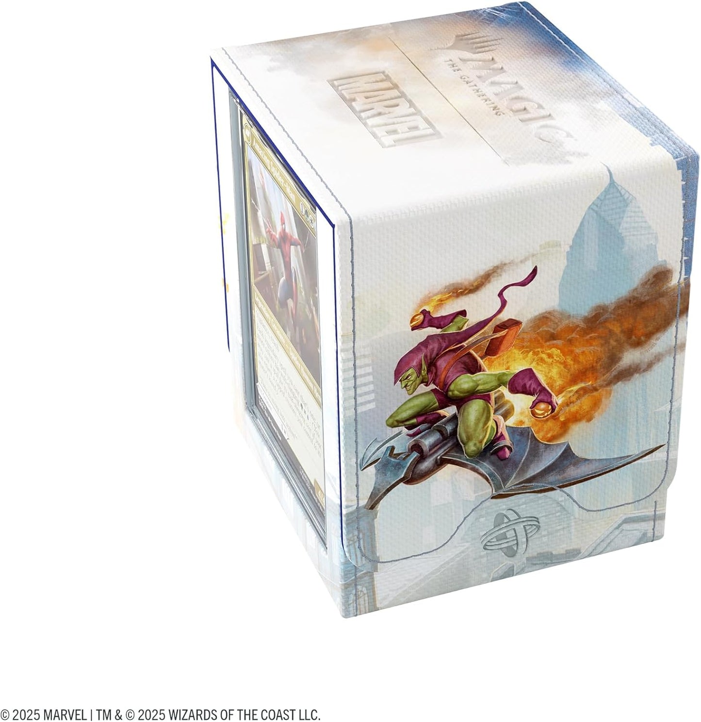 Gamegenic Magic: The Gathering Marvel's Spider-Man Art Squire PLUS 100+ XL - Premium Convertible Deck Box with Slide Card Case, UV Protection & Armorfyber Finish, Holds 100 Double-Sleeved Cards