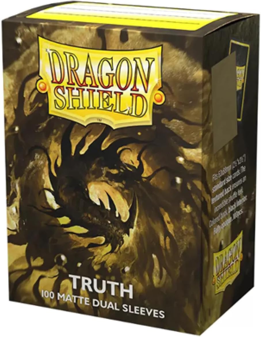 Dragon Shield Dual Matte Truth Gold Standard Size 100 ct Card Sleeves Individual Pack