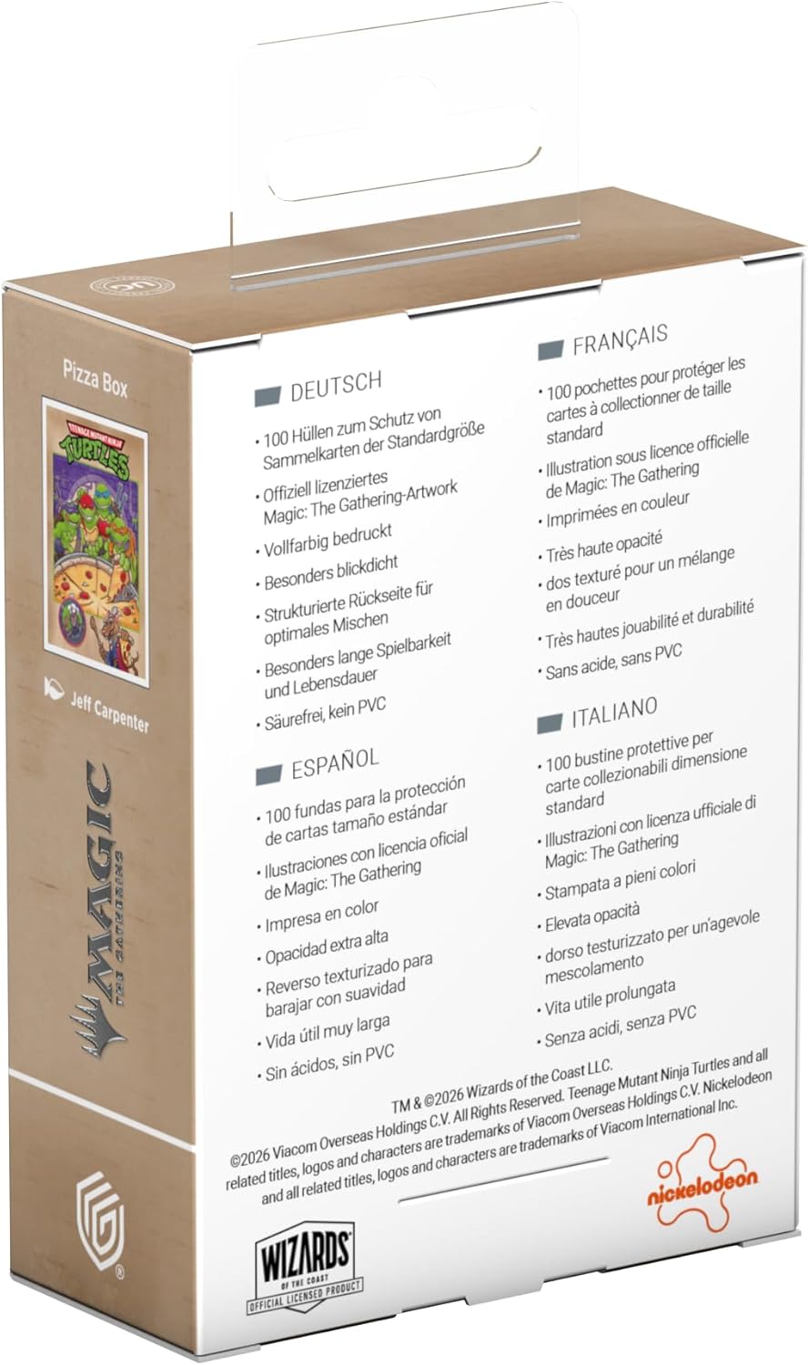 Ultimate Guard: Magic The Gathering: Teenage Mutant Ninja Turtles: Art Sleeves - Pizza Box