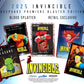 2025 Invincible Season 1 Keepsake Premiere Blaster: 8 Packs Per Box, One Guaranteed Relic, Chase Rare Autos and Patches