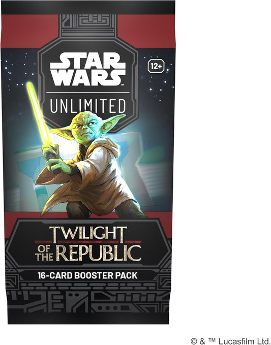 Star Wars: Unlimited TCG Twilight of The Republic Booster Pack - Fast-Paced Trading Card Game for Kids and Adults, Ages 12+, 2+ Players, 20 Minute Playtime, Made by Fantasy Flight Games