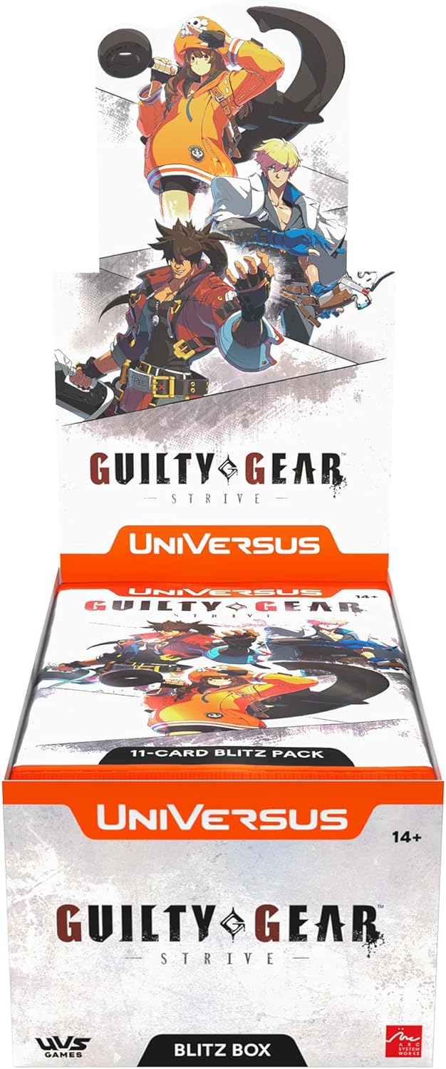UniVersus: Guilty Gear - Strive - Blitz Box - 12 Blitz Packs (11 Cards Ea), Battle Deck-Building Trading Card Game, Randomly Assorted, TCG Collectible