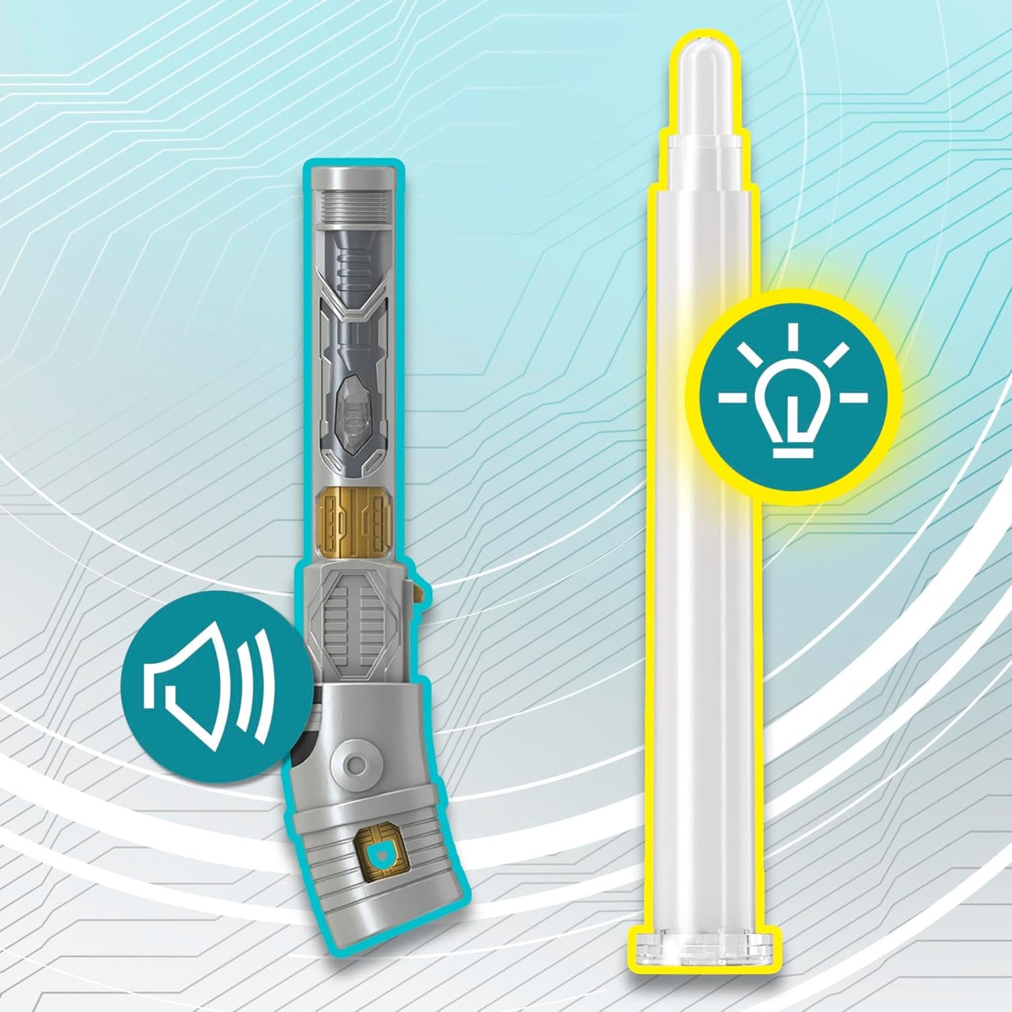 STAR WARS Lightsaber Forge Ahsoka Tano, White Customizable Electronic Lightsaber, Toys for 4 Year Old Boys and Girls