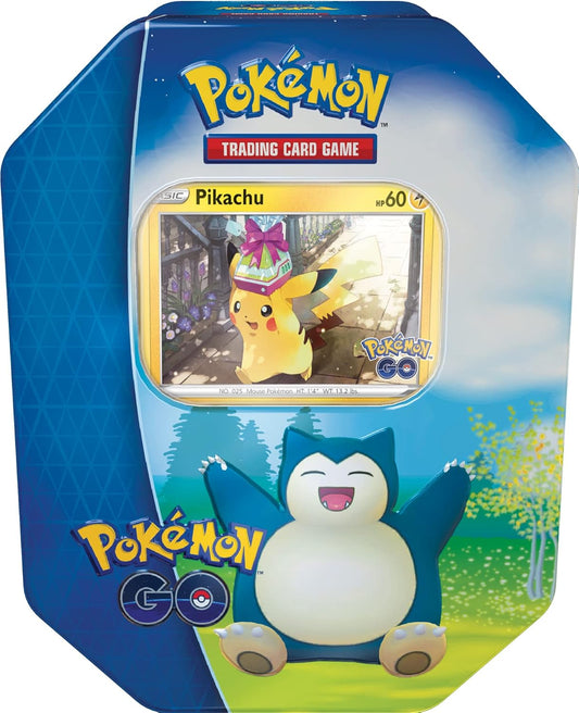 Pokemon TCG: GO Tin - Snorlax (2 Foil Cards & 4 Booster Packs)