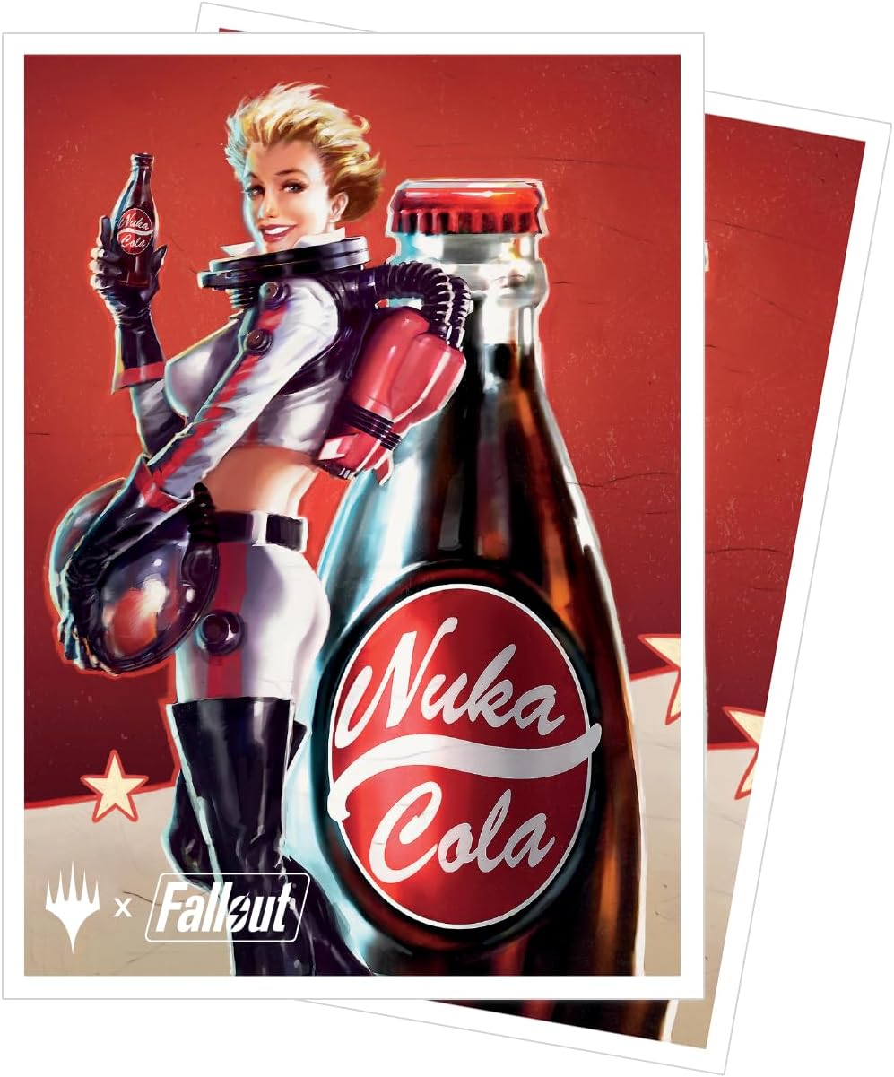 Ultra PRO - Fallout 105ct APEXⓇ Deck Protector Sleeves - Nuka Cola Pinup - for Magic: The Gathering, Exclusive Protective Collectible Trading Card Game Artwork Sleeves Pack