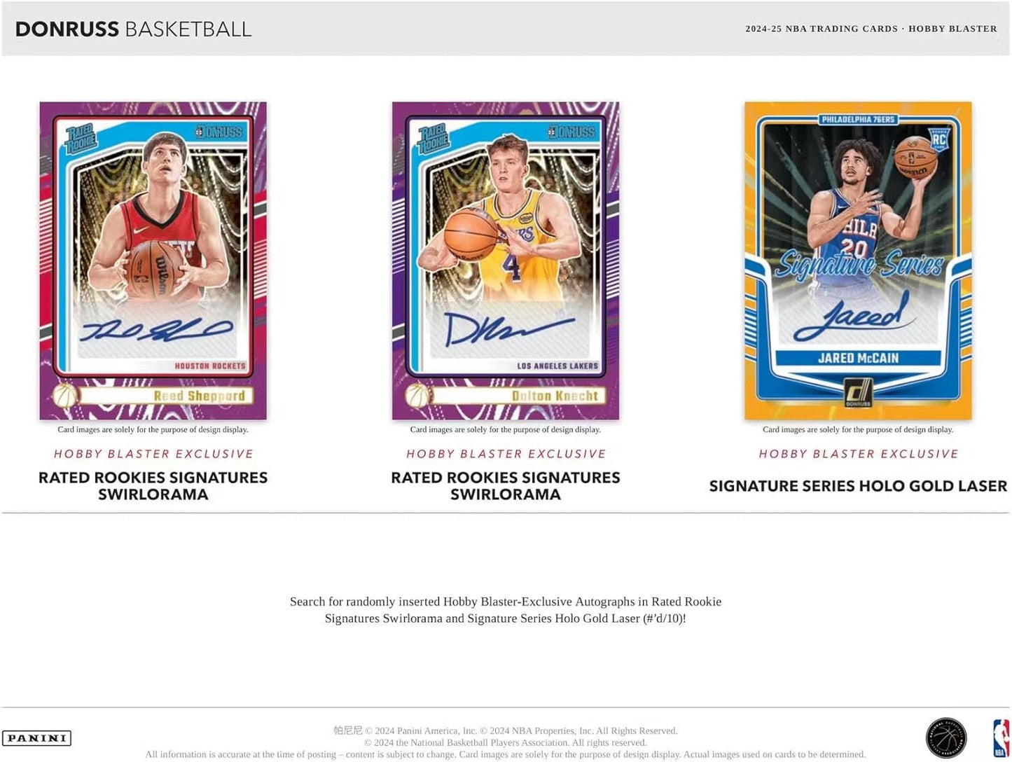 Panini 2024/25 Donruss Basketball 6-Pack Hobby Blaster Trading Card Box (Hobby Blaster Exclusive Optic Rated Rookies Preview Scope Inserts)