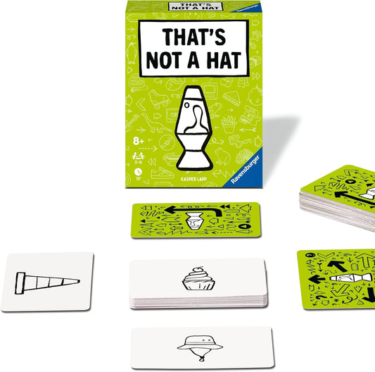 Ravensburger That’s Not A Hat - Pop Culture - Fun Bluffing & Memory Party Card Game for 3-8 Players | Fun Entertainment for Families |Travel Friendly