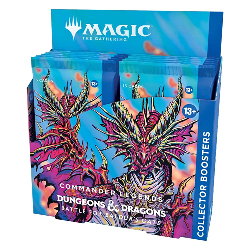 Magic: The Gathering Commander Legends: Battle for Baldur’s Gate Collector Booster Box | 12 Packs (180 Magic Cards)