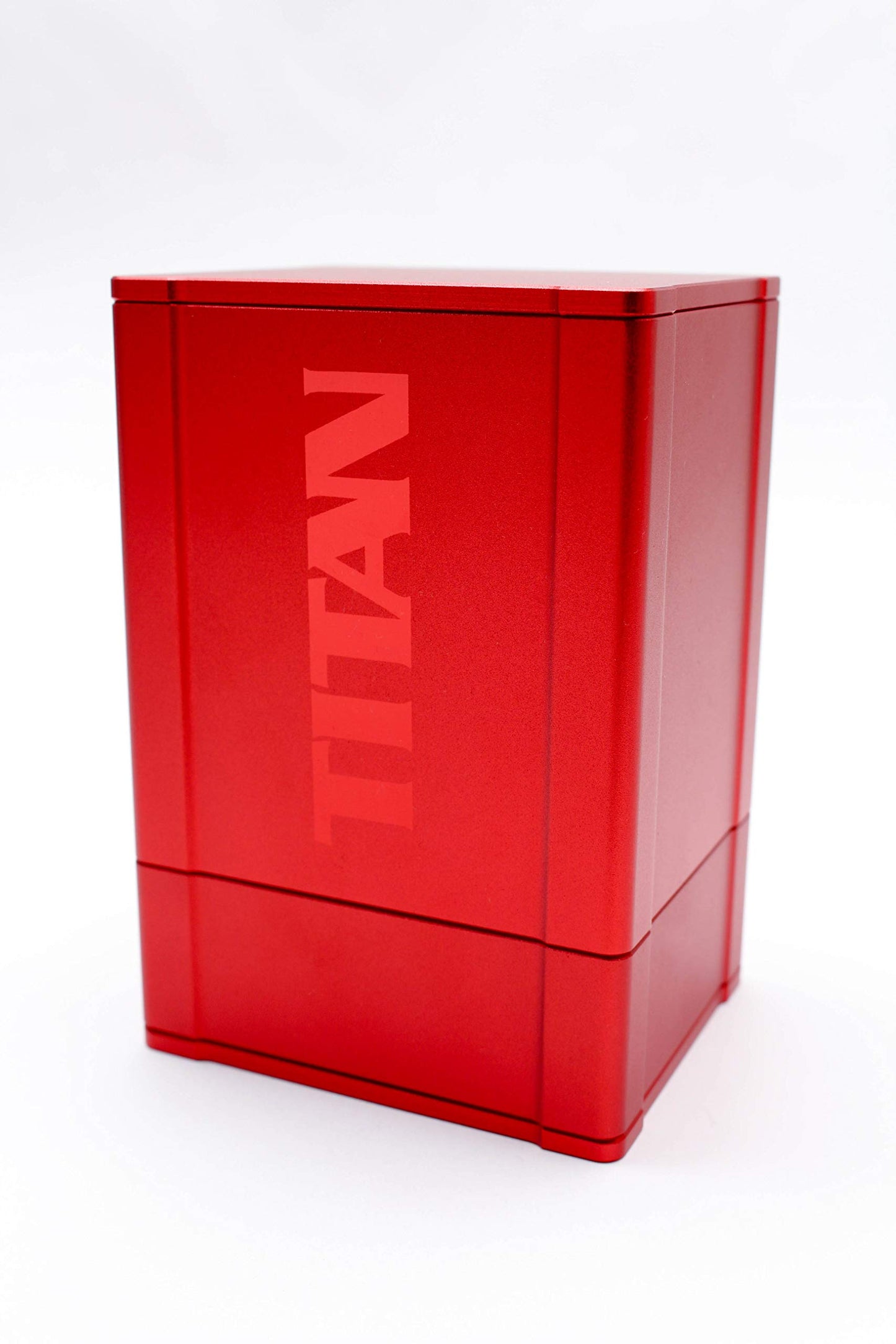 Red Satin Titan Solid Box Gods Premium High Strength Deck Box Case Protector