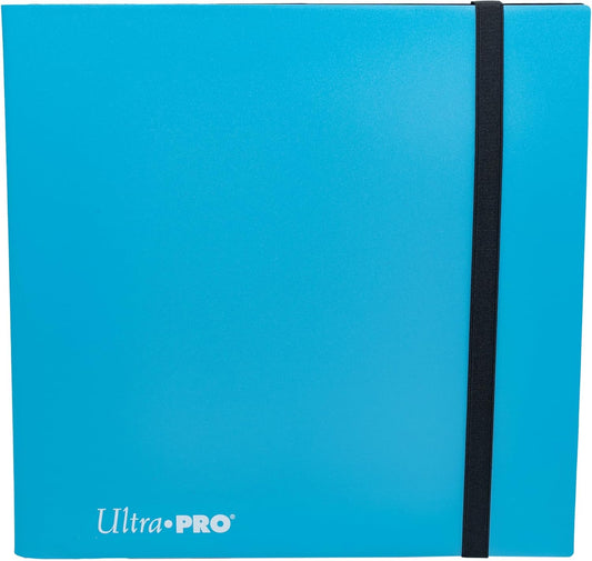 Ultra PRO - Eclipse 12-Pocket PRO-Binder for 480 Cards Standard Size Cards, Protects Collectible Cards, Gaming Cards and Sports Cards In Ultra PRO Deck Protector Sleeves Color: Sky Blue