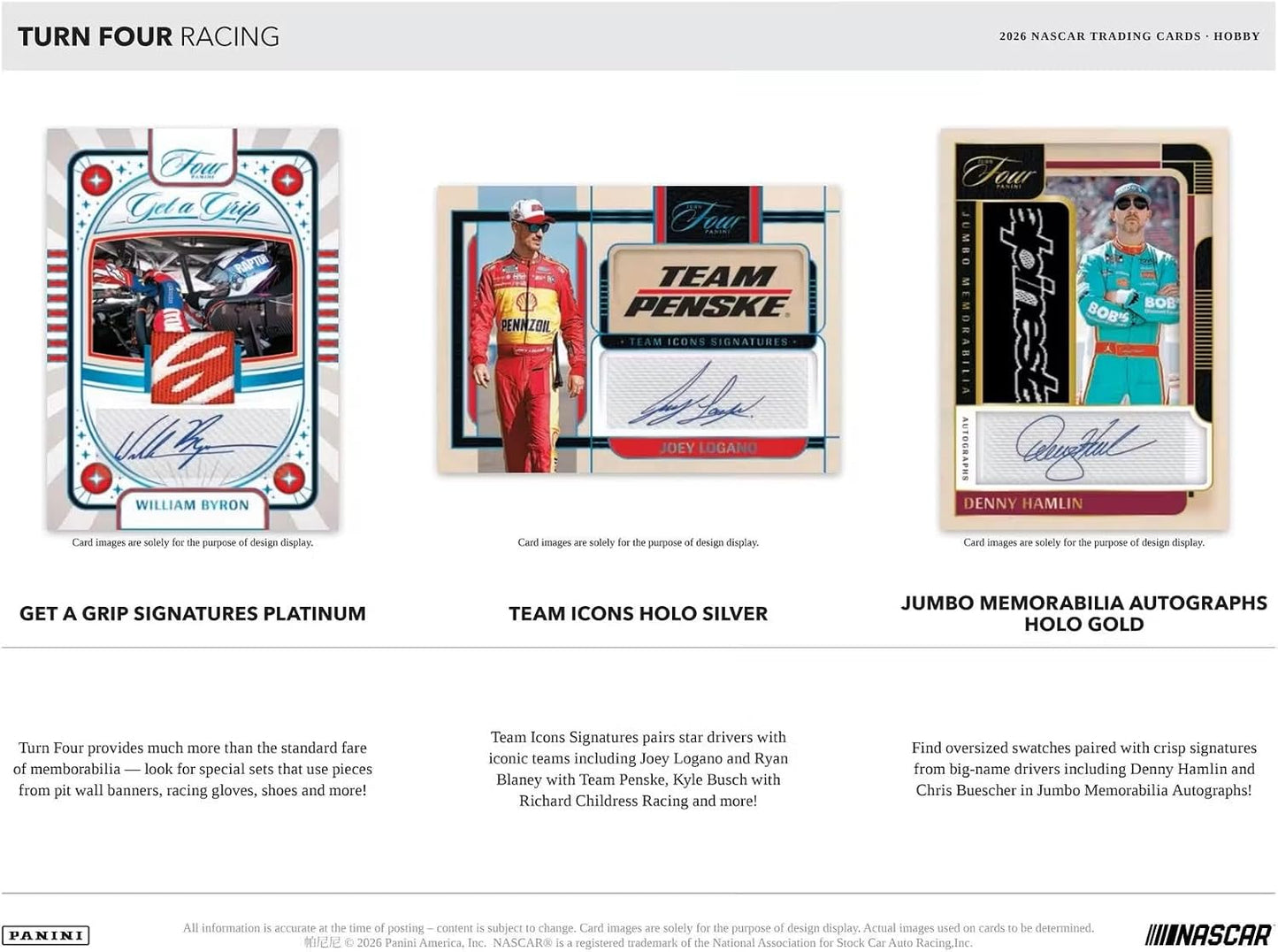 2026 Panini Turn Four Racing Hobby Box