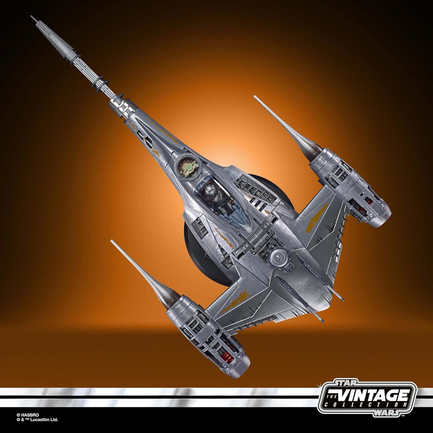 STAR WARS The Vintage Collection The Mandalorian’s N-1 Starfighter, The Mandalorian 3.75-Inch Vehicle & Action Figures, Ages 4 and Up