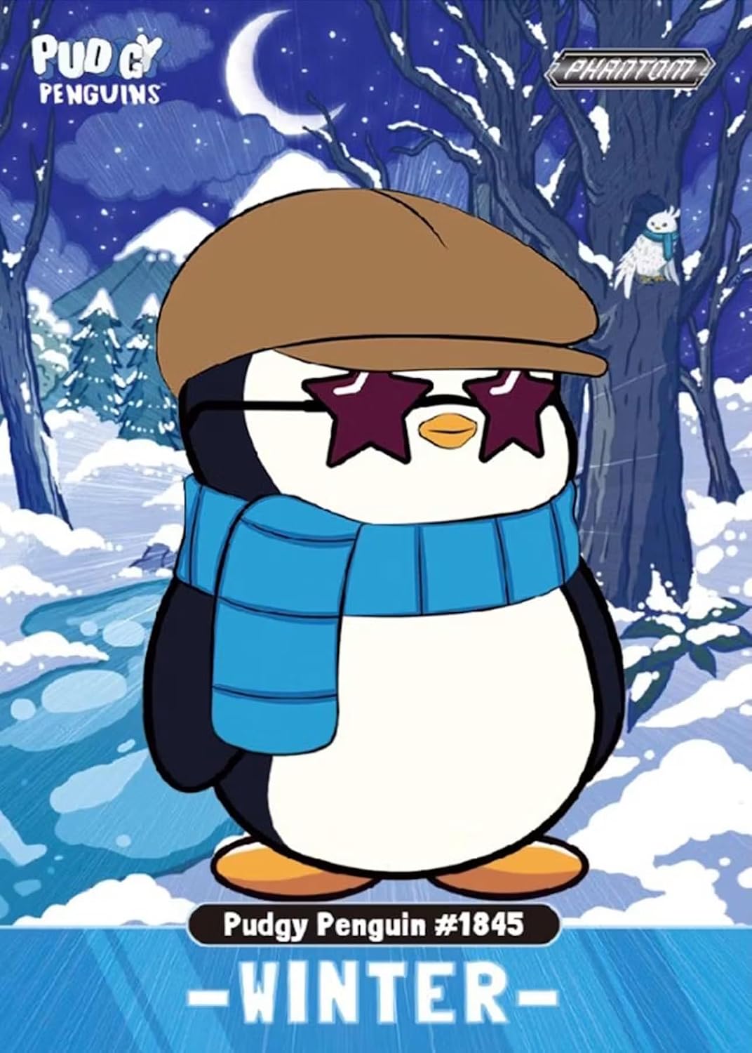 2026 Kakawow Phantom Pudgy Penguins Trading Card Box (1-4 Limited Numbered Cards Per Box)