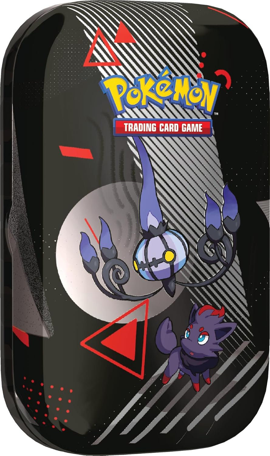 Pokemon TCG: Unova Mini Tin - Chandelure & Zorua  (2 Booster Packs & 1 Sticker Card)