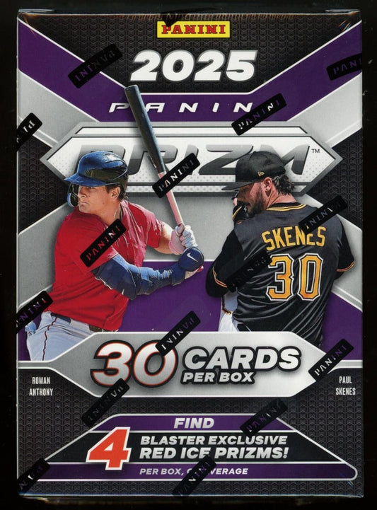 2025 Panini Prizm Baseball 6-Pack Hobby Trading Card Blaster Box (Find 4 Exclusive Ice Parallels Per Box)