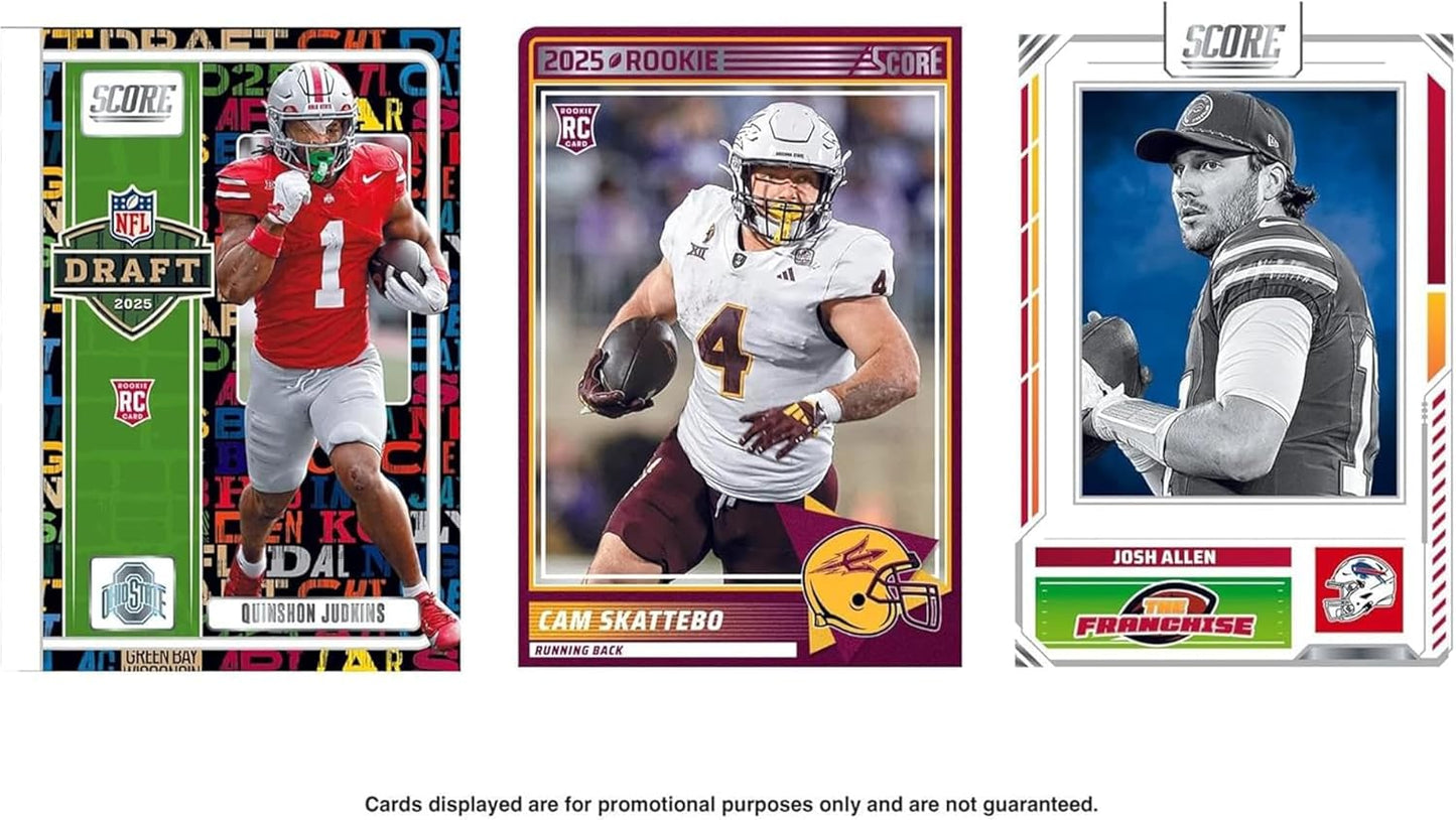 Panini 2025–26 Score NFL Football Mega Box – Official Trading Cards – Mega Box Exclusive Parallels, Rookie Cards & Inserts