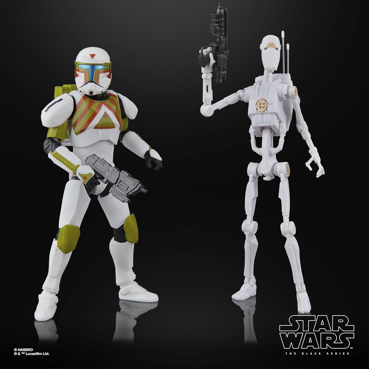 STAR WARS The Black Series Clone Commando (Urban Fighter) & B1 Battle Droid (Training), Battlefront II 6 Inch Action Figures