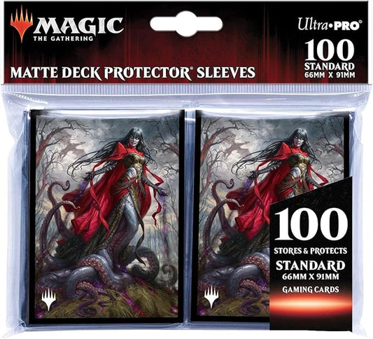 Magic: The Gathering - (Modern Horizons 2) 100 Count Sleeves V3 Featuring Geyadrone Dihada - Protect Your Cards with Ultra Pro ChromaFusion Technology