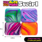Schylling NeeDoh Nice Cube Swirl - Sensory Toy with a Super Solid Squish - Unique, Swirling Color Blend - Color May Vary (1 Per Pack)