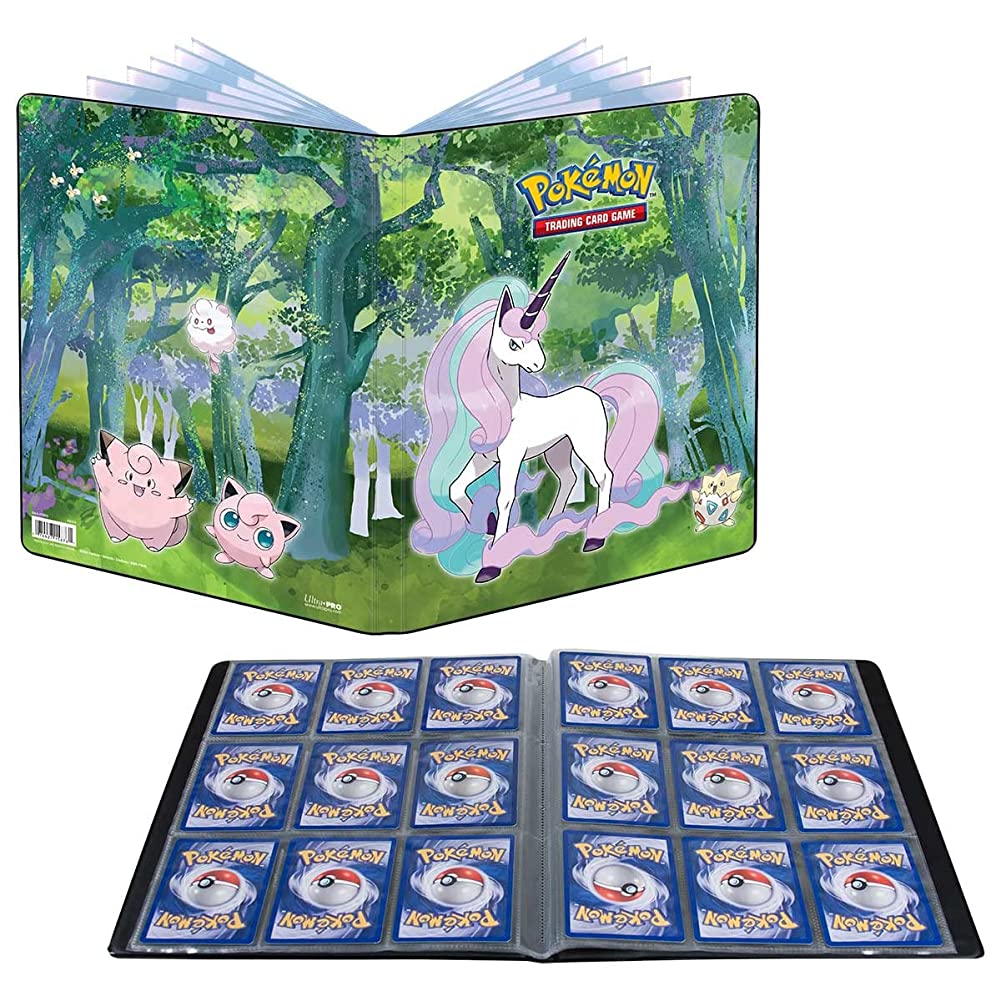 Ultra PRO - Gallery Series Enchanted Glade 9-Pocket Portfolio for Pokemon - Protect Your Gaming Cards In a Vibrant Full-Art Cover Binder While On The Move and Always Be Ready For Battle