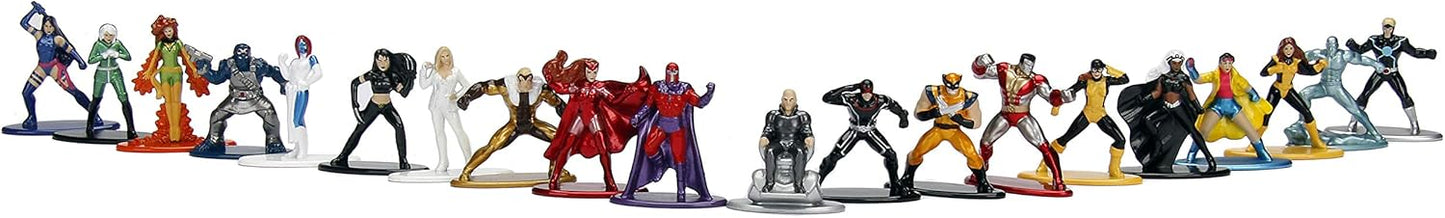 Jada Toys Marvel X-Men 20 Pack Die-Cast Figures, 1.65" Scale Collectable Figurine 100% Metal