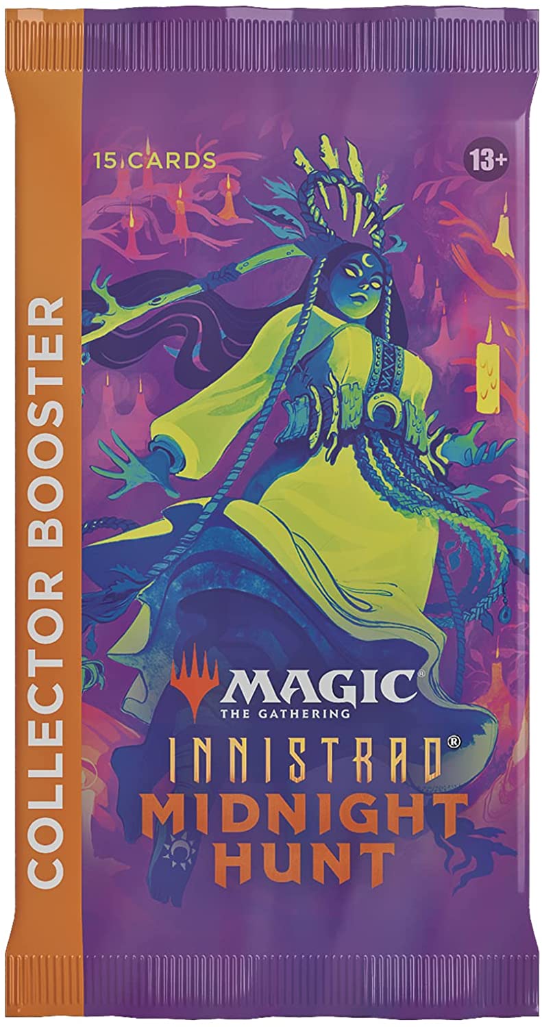 Magic: The Gathering Collector Booster Pack Lot - Innistrad: Midnight Hunt - 3 Packs