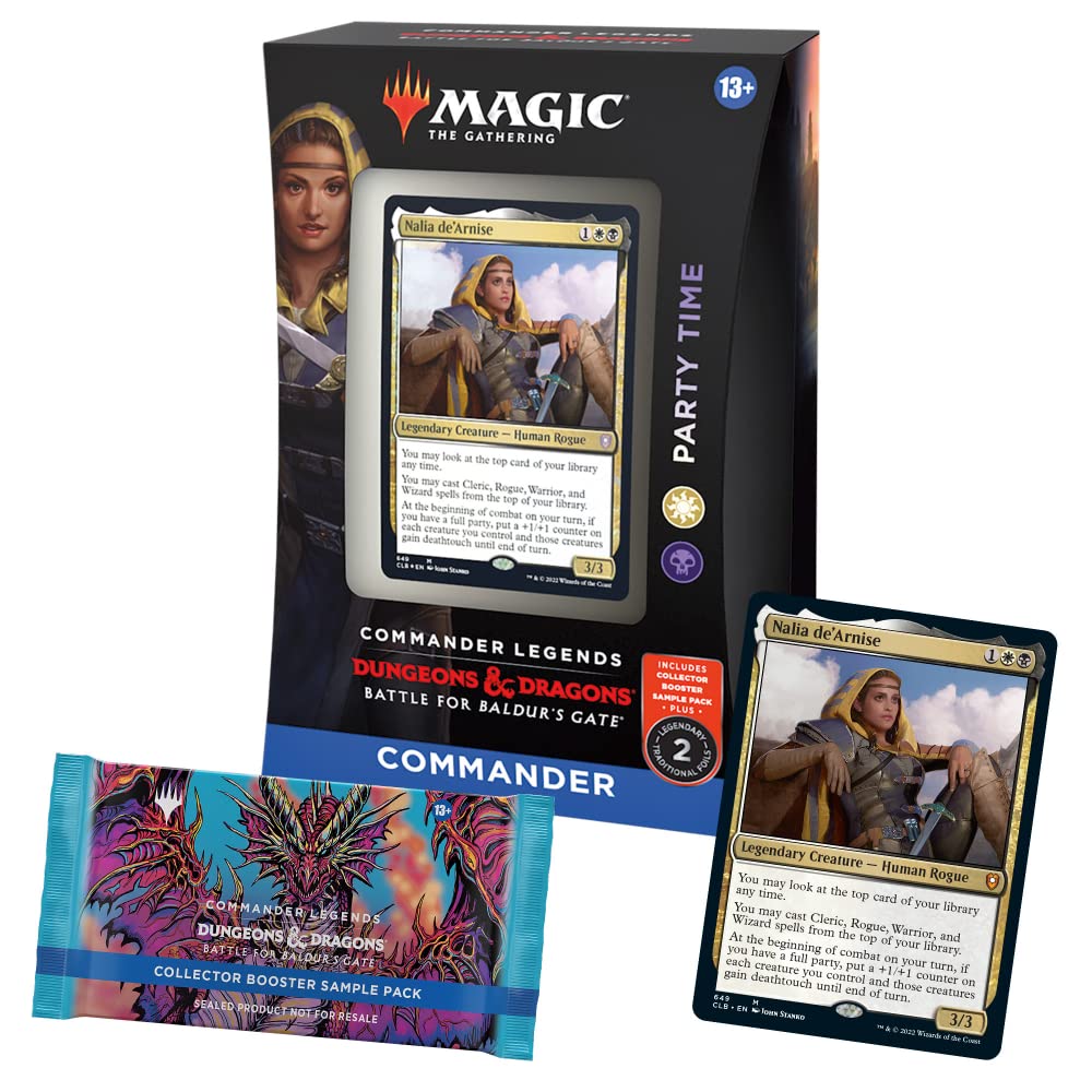 Magic: The Gathering Commander Legends: Battle for Baldur’s Gate 4 Commander Deck Bundle – Includes 1 Party Time, 1 Mind Flayarrrs, 1 Draconic Dissent, 1 Exit from Exile