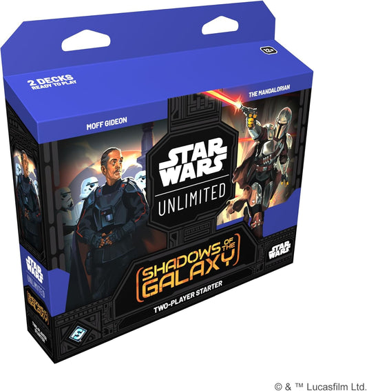 Star Wars: Unlimited TCG Shadows of The Galaxy STARTER SET - Master The Galaxy! Fast-Paced Trading Card Game for Kids and Adults, Ages 12+, 2 Players, 20 Minute Playtime