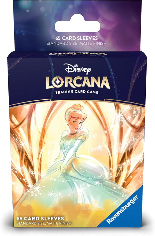 Ravensburger Disney Lorcana TCG: Archazia's Island Card Sleeves Featuring Cinderella - Ballroom Sensation| 65 Protective Sleeves for TCG Decks | Ages 8+ - Presale Ships 03/21/2025