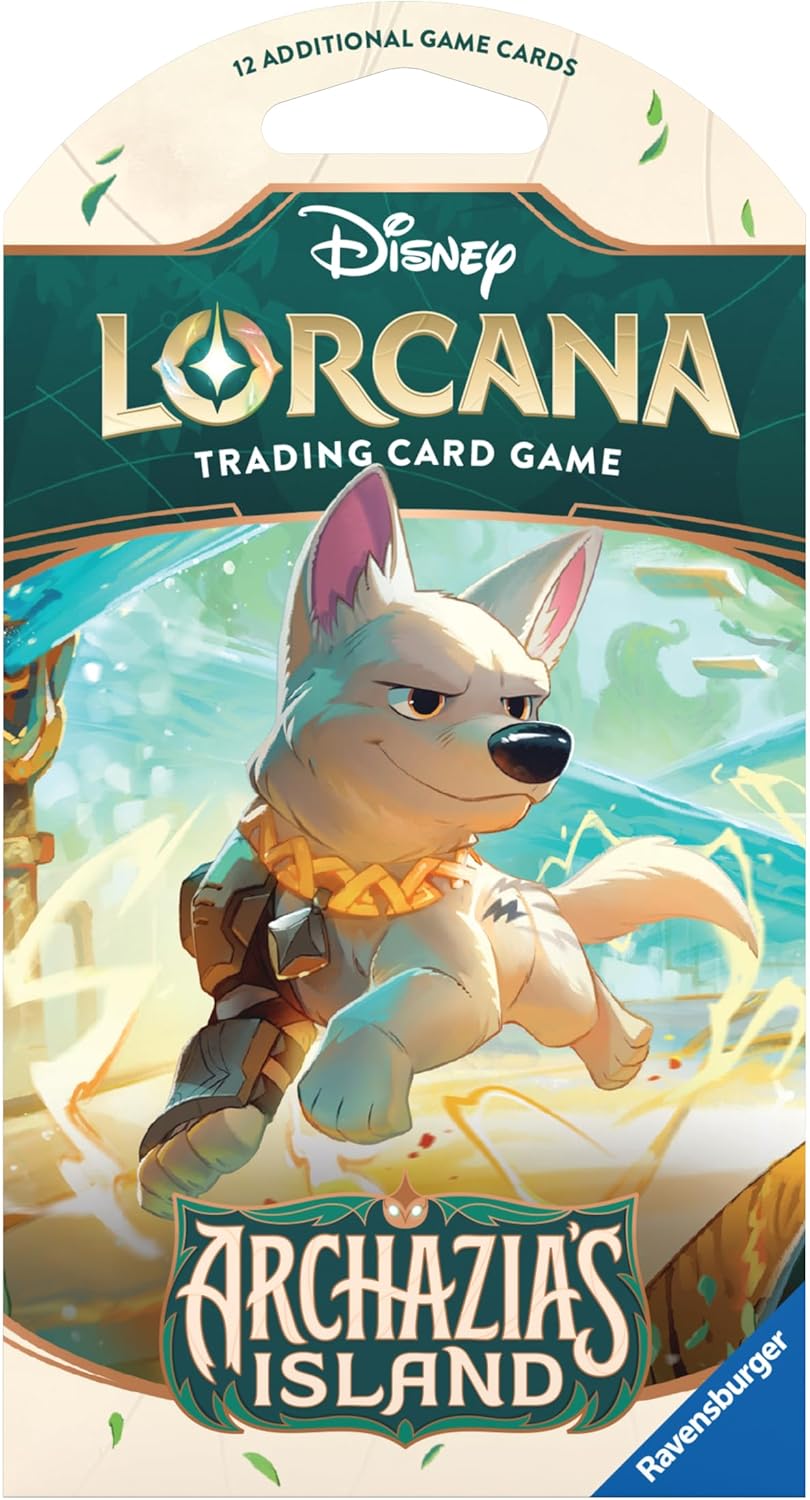 Ravensburger Disney Lorcana TCG: Archazia's Island Single Booster Pack (12 Cards) | Collectible Trading Cards | Ideal for Disney Fans & TCG Players | Suitable for Ages 8+ - Presale Ships 03/21/2025