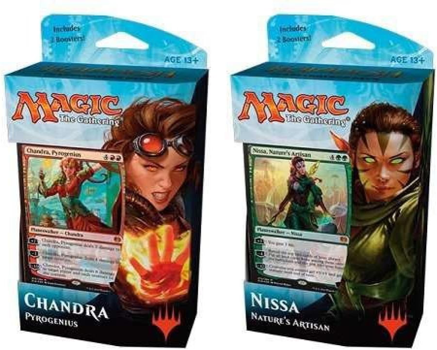 Magic the Gathering Kaladesh Chandra & Nissa Planeswalker 60-card Decks with 4 Booster Packs
