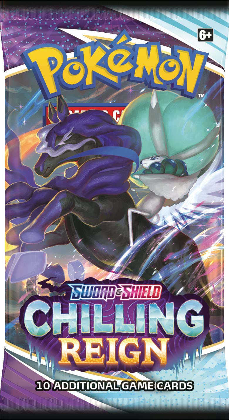 Pokemon TCG Sword & Shield 6 Chilling Reign Booster Packs (4 Packs)