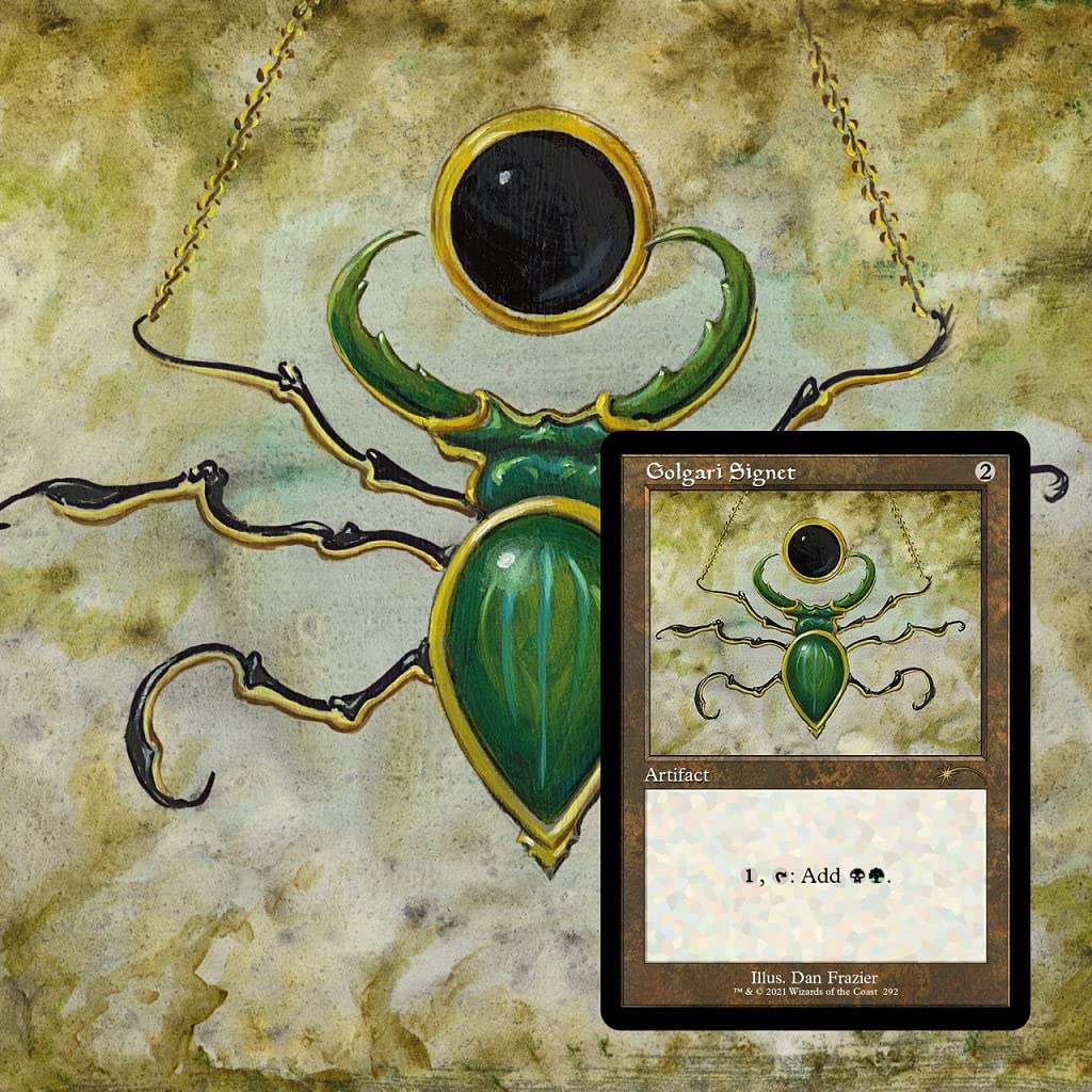 Magic TCG Magic: The Gathering Secret Lair: MTG All Natural Totally Refreshing Dan Frazier is Back Enemy Signets