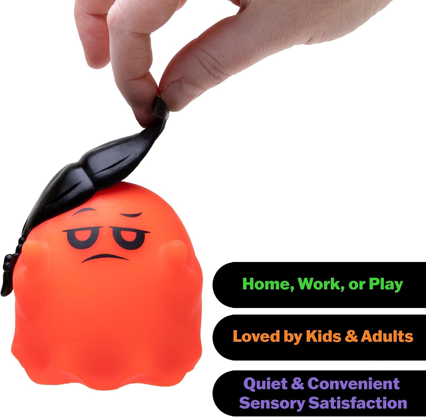 Schylling Needoh Needohween Glowy Ghost - Sensory Squeeze Toy