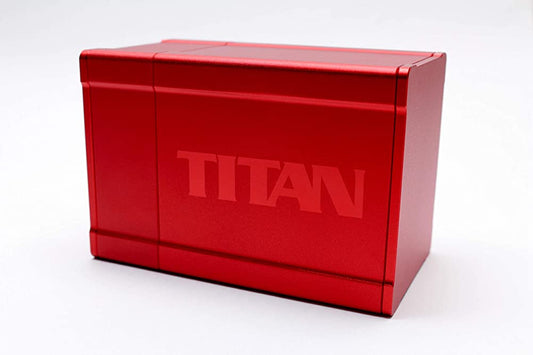 Red Satin Titan Solid Box Gods Premium High Strength Deck Box Case Protector