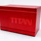 Red Satin Titan Solid Box Gods Premium High Strength Deck Box Case Protector