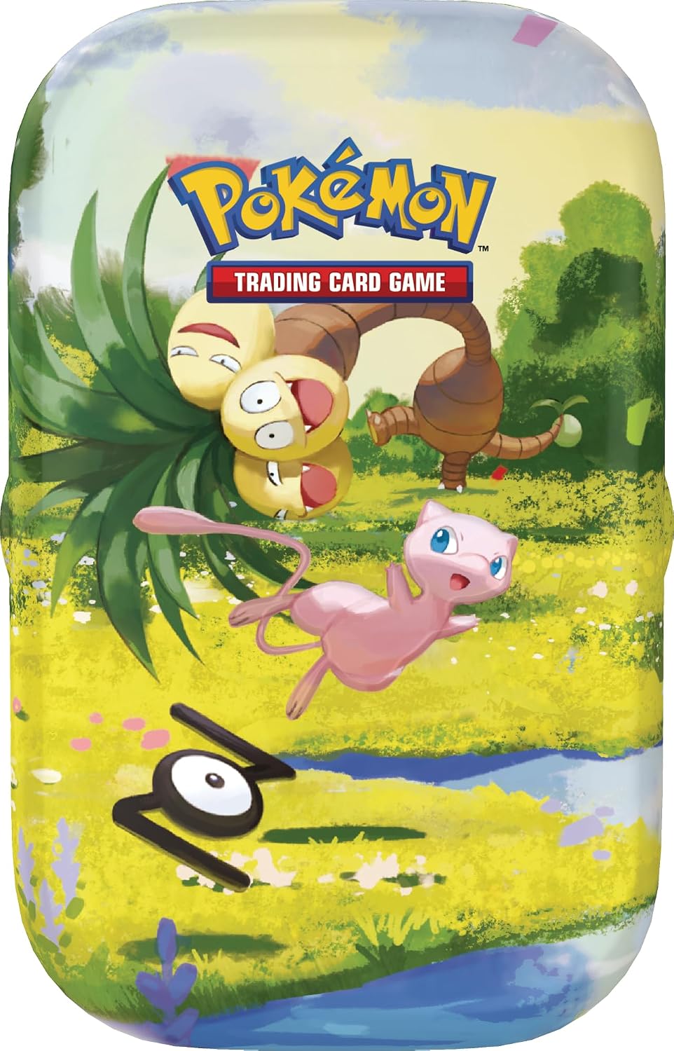 Pokémon: 30th Anniversary Celebration Mini Tin - Mew & Alolan Exeggutor (1 Sticker, 1 Illustrated Card and 2 Upgrade Envelopes)