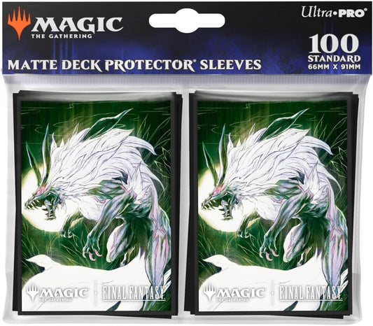 Ultra PRO - Final Fantasy x Universes Beyond Summon Fenrir 100ct Deck Protector Sleeves for Magic: The Gathering | Trading Card Accessories, Collectible Card Game Gear, Final Fantasy Collectibles