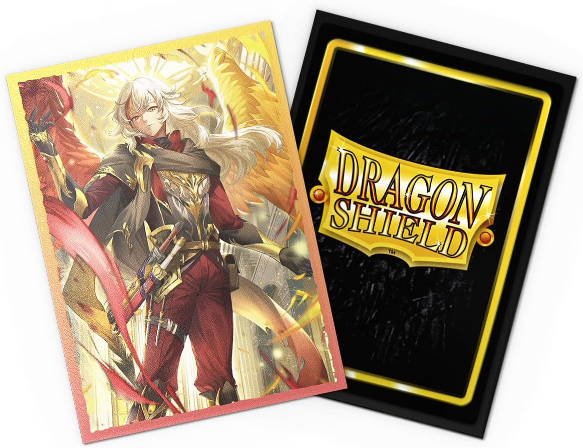Dragon Shield | Grand Archive Matte Art Sleeves | 100 CT - Smooth & Tough Premium TCG Sleeves | Compatible with Pokemon, One Piece & Magic the Gathering | Azrael, Archangel of Materia