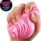 Schylling Candy Swirl Nice Cube - Sensory Squeeze Toy with Super Solid Squish - 2.25" Cube - Pink and White
