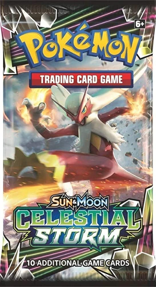 Pokemon TCG Sun & Moon Celestial Storm Booster Pack - 10 Cards