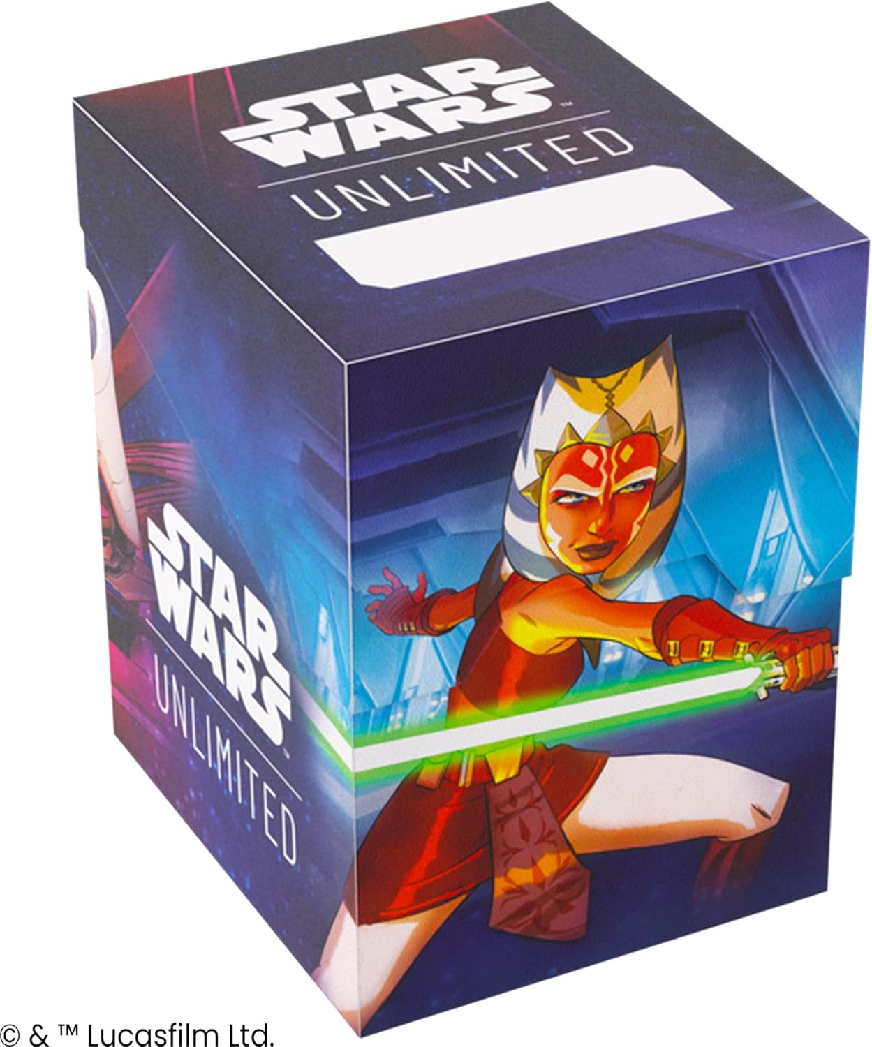 Gamegenic Star Wars Unlimited SOFT CRATE - Full-Color Printed Officially Licensed Durable Deck Box, Holds 60 Double-Sleeved Cards, Perfect for TCGs & LCGs, Ahsoka Tano/General Grievous Design, Made