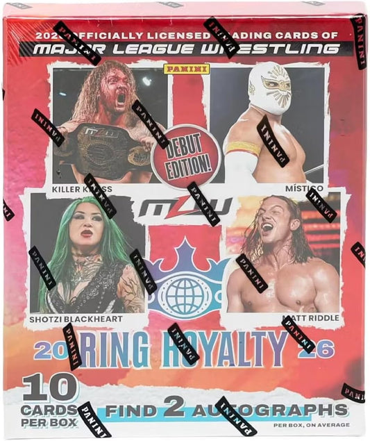 2026 Panini Ring Royalty Major League Wrestling Hobby Trading Card Box (2 Autographs Per Box)
