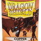 Dragon Shield 100ct Standard Card Sleeves Display Case (10 Packs) - Matte Copper