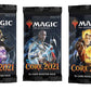 3 (Three) Booster Packs of Magic: The Gathering: Core Set 2021 M21 - 3 Booster Packs (MTG Booster Pack Draft Lot Bundle)