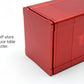 Red Satin Titan Solid Box Gods Premium High Strength Deck Box Case Protector