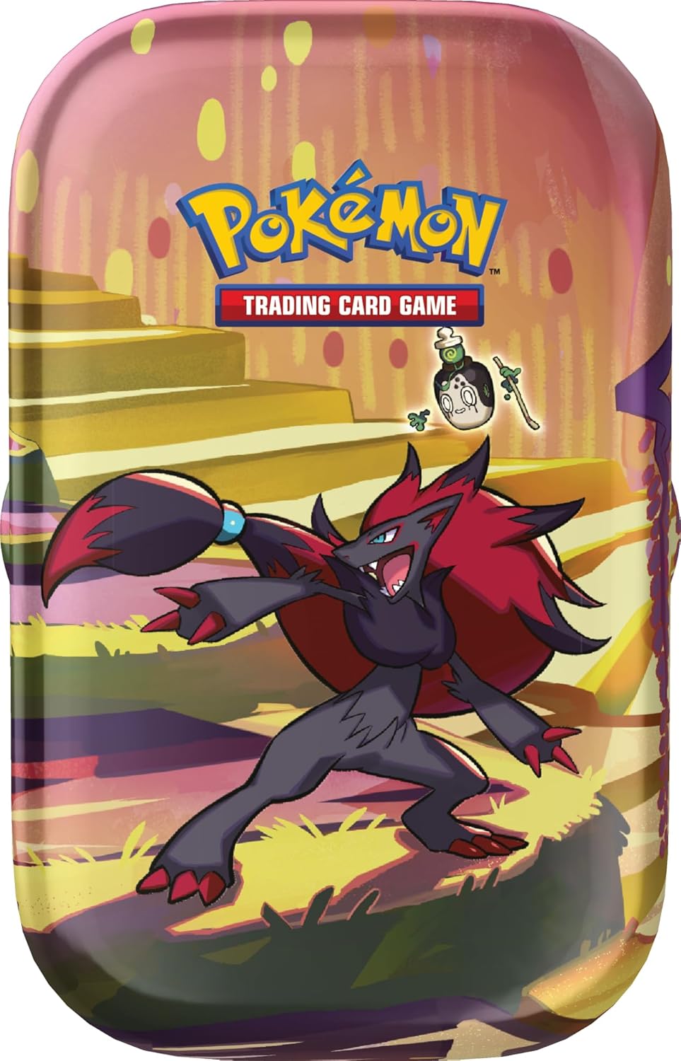 Pokemon TCG: Scarlet & Violet—Shrouded Fable Mini Tin – Zoroark (2 Booster Packs & 1 Sticker Sheet)