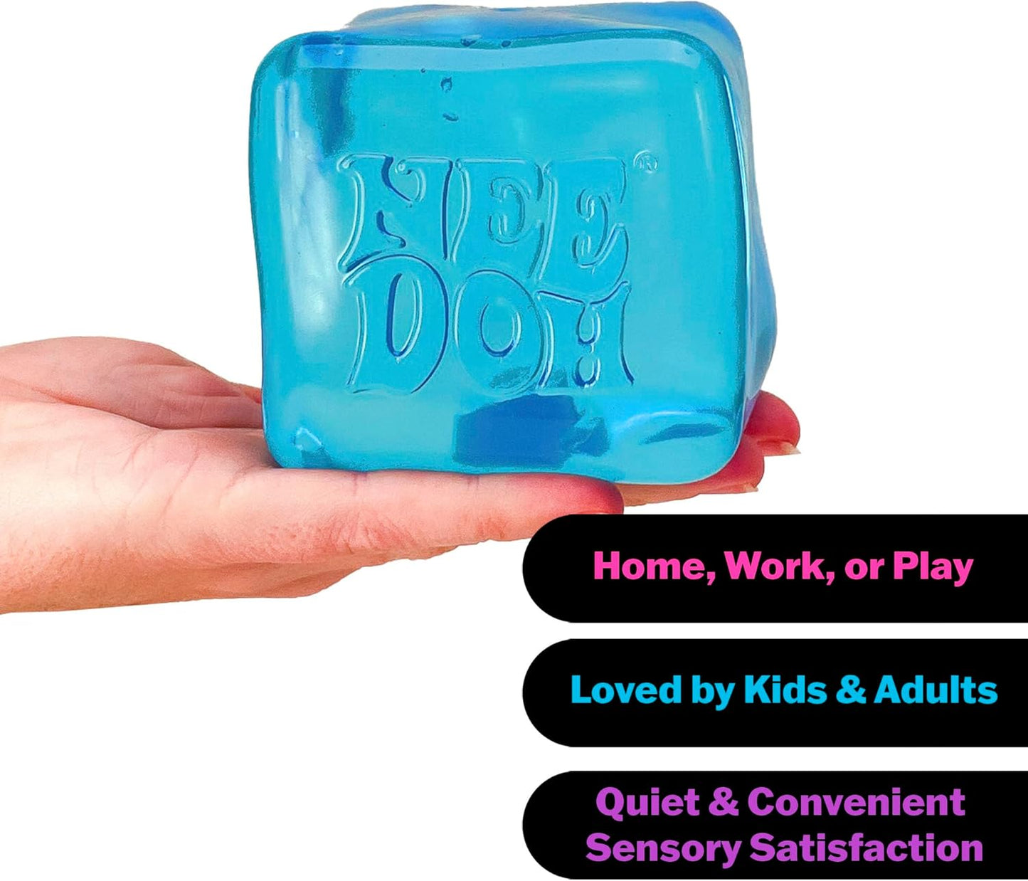 Schylling NeeDoh Nice Berg - Giant NeeDoh Nice Cube - Sensory Squeeze Toy with a Super Solid Squish