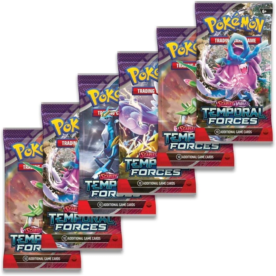 Pokemon TCG: Scarlet and Violet: Temporal Forces: Booster Bundle - 6 Packs
